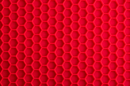 Silicone background with red hexagons - Geometric shapesの写真素材