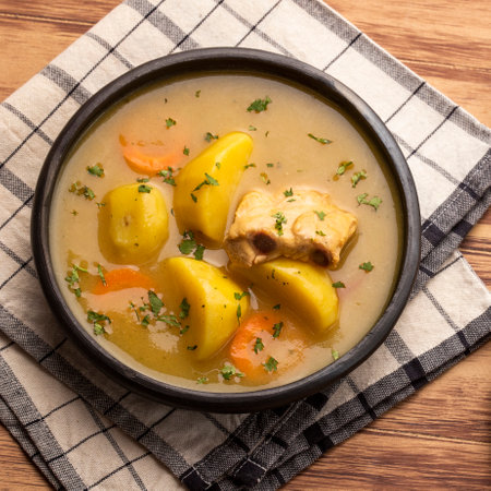 Traditional Colombian rib sancocho - Gastronomy of Colombiaの写真素材