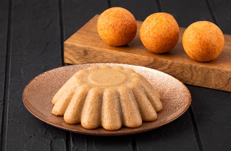 BuÃ±uelo and natilla Colombian cuisine - Christmas tradition