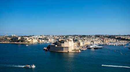 Malta - October 7, 2022. It is the only country in the Mediterranean where English is the official language, so many people travel to practice the language and enjoy the beaches.のeditorial素材