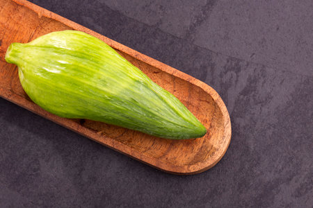 Caigua edible organic vegetable - Cyclanthera pedataの写真素材