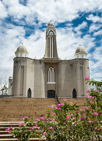 Caracoli, Antioquia - Colombia - March 29, 2023. It is a church of great beauty for its architecture and decoration, Temple of Catholic worshipのeditorial素材
