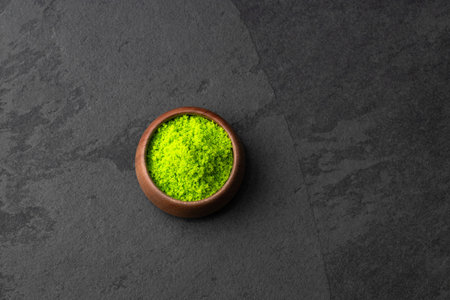 Green lemon salt for homemade preparation - Citrus lemon