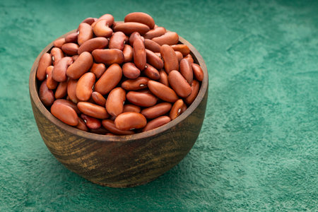 Phaseolus vulgaris - Natural and raw dried beans.の写真素材