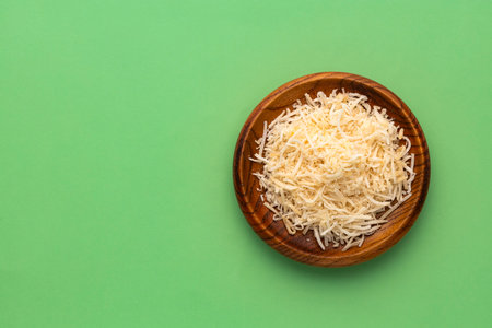 Cocos nucifera - Fresh grated coconut in the bowl.の写真素材