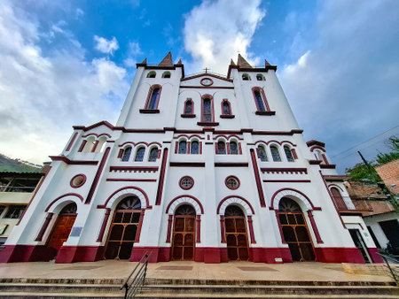Canasgordas, Antioquia - Colombia. January 19, 2025. San Carlos Borromeo Parish.の写真素材