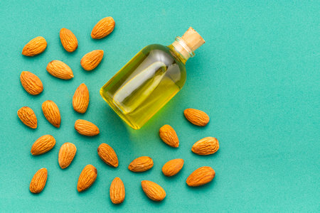 Dried almond nut oil - Prunus dulcisの写真素材
