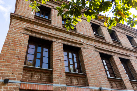 Medellin, Antioquia. Colombia â€“ February 23, 2024. The Vasquez Building, a heritage site of...