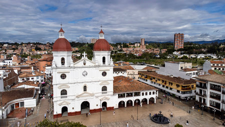 Rionegro, Antioquia, Colombia. June 1, 2025. Co-Cathedral of Saint Nicholas the Great, Catholic Churchの写真素材