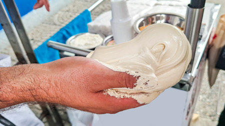 Making cow's foot gelatin - A typical Colombian dessert