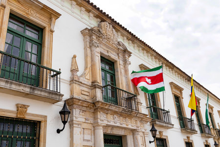 Tunja, Boyaca - Colombia. May 8, 2025. It is currently the seat of the Governor of the department of Boyacaの写真素材
