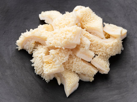 Pile of raw chopped tripe - second beef stomach