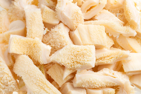 Pile of raw tripe in chunks