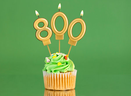 Number of followers or likes - Candle number 800