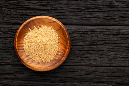 Raw dried organic amaranth seeds - Healthy ancestral cerealの写真素材