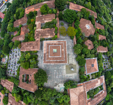 Medellin, Antioquia, Colombia. September 2, 2025. University of Antioquia. It is the department's main academic institution and one of the country's top universities.の写真素材