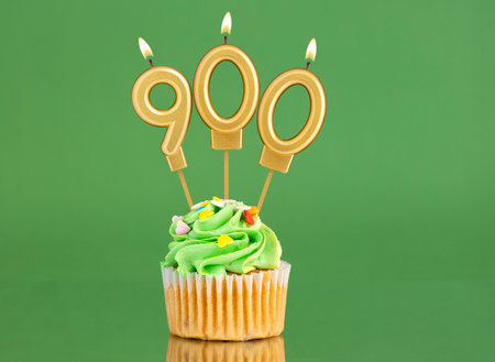 Number of followers or likes - Candle number 900