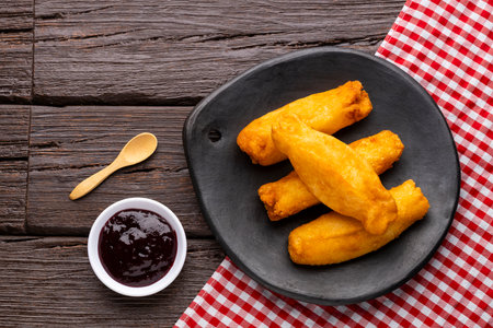 CarimaÃ±ola, fried cassava dough balls filled with cheese or meat