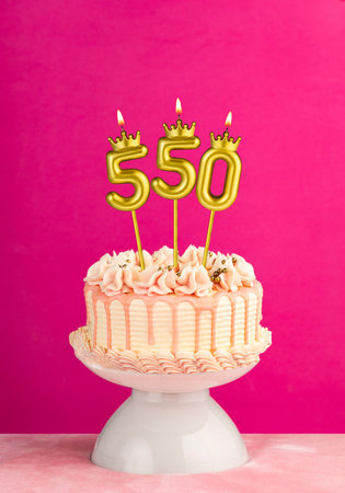 Candle number 550 - Number of followers or likes
