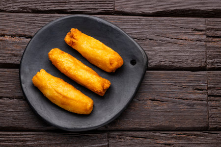 CarimaÃ±ola, typical Colombian food - Cassava dough ballsの写真素材