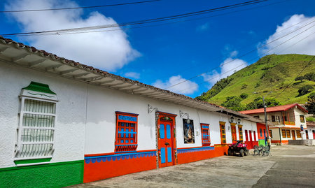 Santa Barbara, Antioquia, Colombia. October 5, 2025. The township is 1,152 meters above sea level.の写真素材