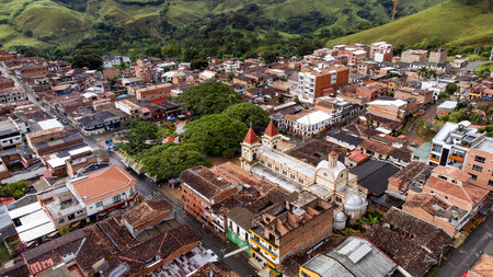 Hispania, Antioquia, Colombia. October 8, 2025. Municipality surrounded by mountains, with 5,591 inhabitants.の写真素材
