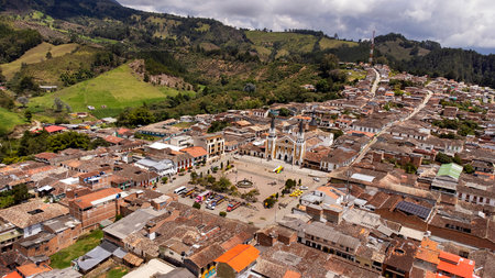 Antioquia, Colombia. October 15, 2025. Municipality located in the eastern region of the department.の写真素材