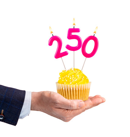Candle number 250 - Number of followers or likes