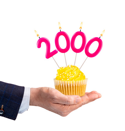 Candle number 2000の写真素材