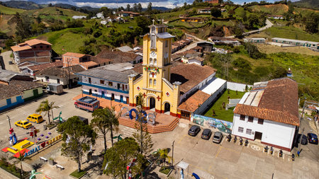 Mesopotamia, La Union, Antioquia, Colombia. January 15, 2026. The Immaculate Conception Parish is a...