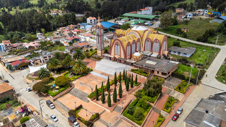 Santa Sofia, Boyaca - Colombia. March 9, 2026. Santa Rosa de Lima Parish, a Catholic church.のeditorial素材
