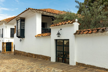 Villa de Leyva, Boyaca - Colombia. March 9, 2026. The municipality is located in the province of Ricaurte, in the department of Boyacaのeditorial素材