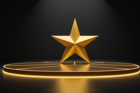 Golden pentagram shining stageの素材