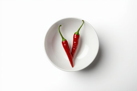The simplicity of the beauty of the red pepper, the warmth of the tableの素材