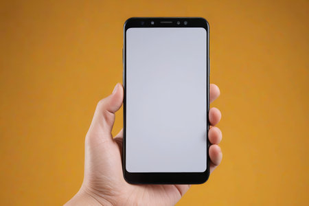 The smart world in the palm of your hand, technology at your fingertipsの素材