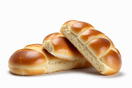 Golden attractive braided bread, fluffy soft baked deliciousの素材