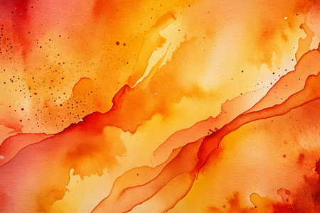 A symphony of passionate colors, a flowing feast of brilliant watercolorsの素材