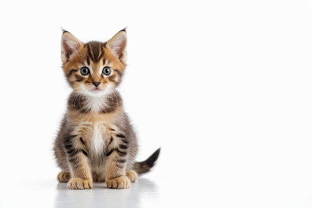 The innocent world of sprouting kittens, the cute moments of tabby kittensの素材