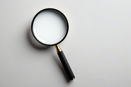 World under a magnifying glassの素材