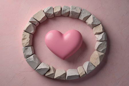 Stone and the Guardian of the Heart Pink Love Stone Arrayの素材