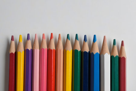 Creative arrangement of colored pencilsの素材