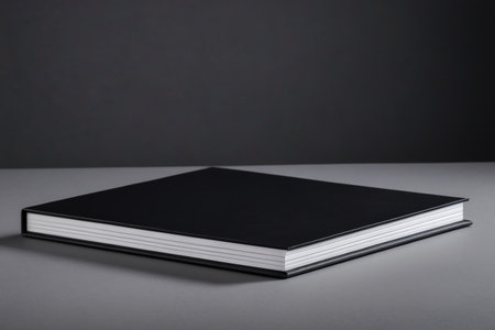 Simple Black Hardcover Book An Invitation to Read Quietlyの素材