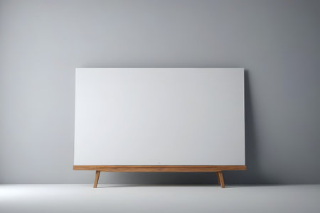 Minimalist Display Space Modern Canvas of Blank Artの素材