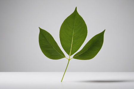 Close-up material of green plant leavesの素材