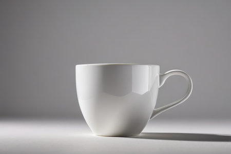 White mug still life close-upの素材