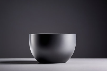 Simple Black Bowl Still Life Displayの素材