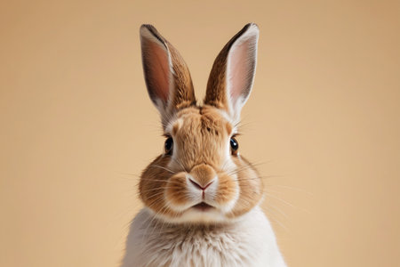 there is a rabbit that is sitting on a tableの素材