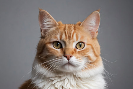 there is a cat that is looking at the cameraの素材