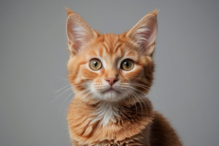 there is a cat that is looking at the cameraの素材