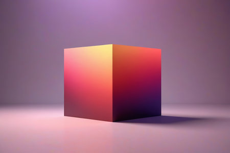 3d rendering of abstract background. Minimalistic scene with podium.の素材